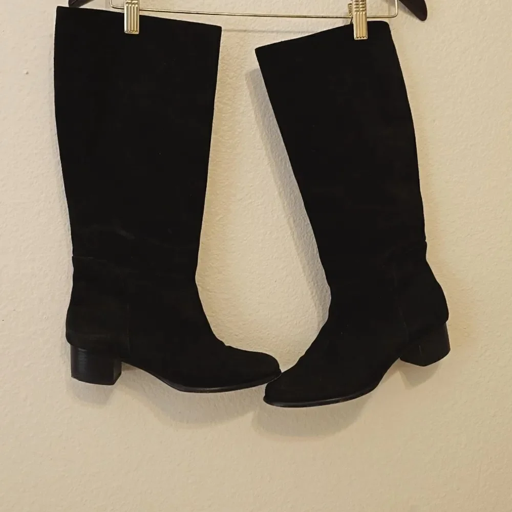 Joie Black Suede Boots 38